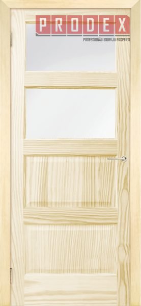 Priedes koka durvis monika kristal 2 panel iekšdurvis