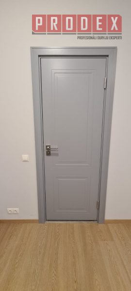 Krāsotas durvis LOZA 102 RAL7040 iekšdurvis