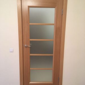 Finierētas durvis Modena kristal L oak iekšdurvis