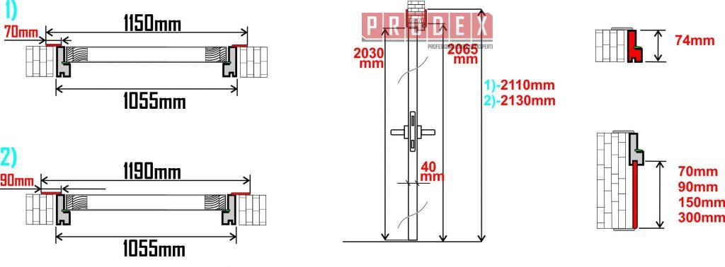Siseuks Bella-L PRO tamm 1000mm specifikācija