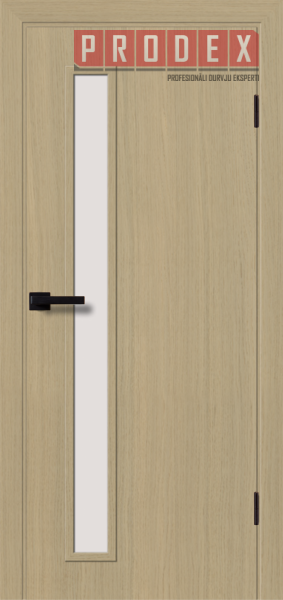 Finierētas durvis Bella Kristal white oak iekšdurvis