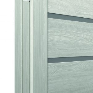 Laminētas durvis ar stikla elementiem
