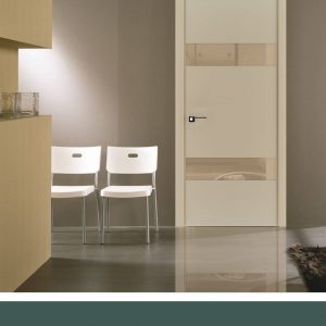 Laminētas iekšdurvis ar aluminija rāmi
