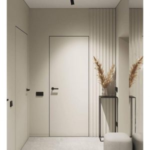 sleptas durvis melna mala