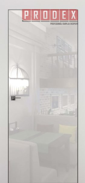 Laminētas iekšdurvis ar aluminija rāmi